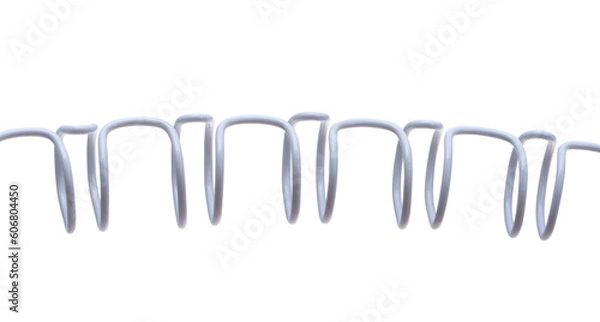 Fototapeta spiral for notepad on white background