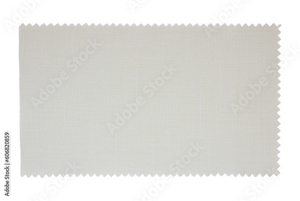 Obraz White fabric swatch samples texture isolated with clipping path