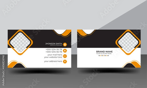 Obraz modern and professional  minimal business card design.