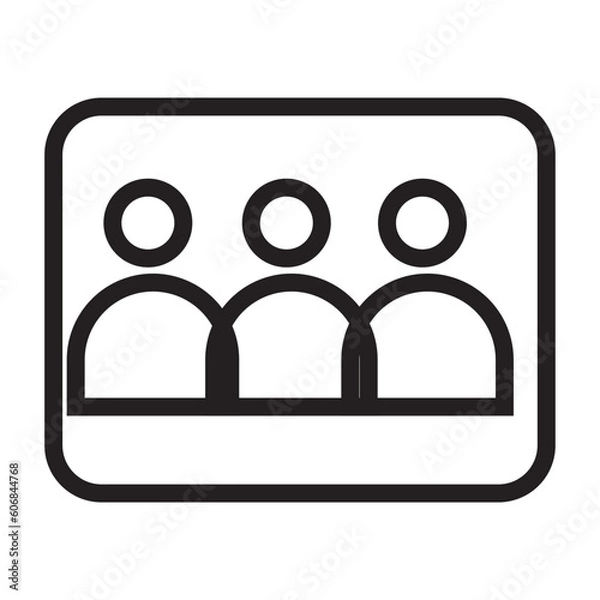 Obraz vector black icon on white