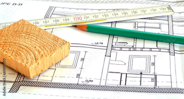 Obraz Cloisons de bois