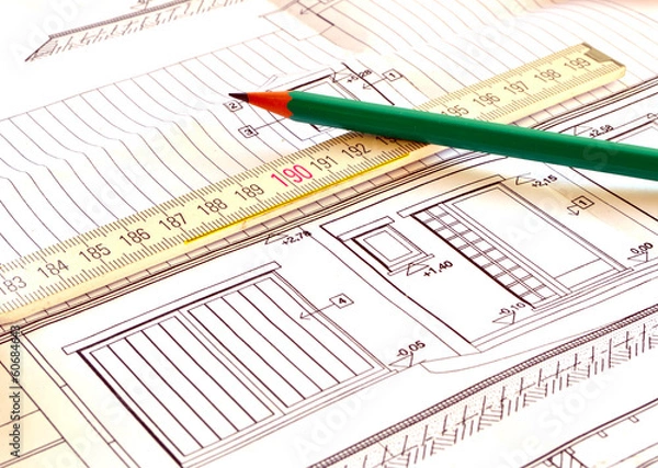 Obraz Facade sur mesure