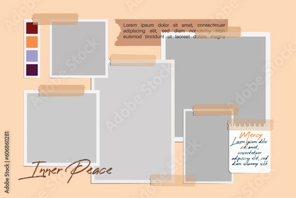 Obraz Inner peace mood board