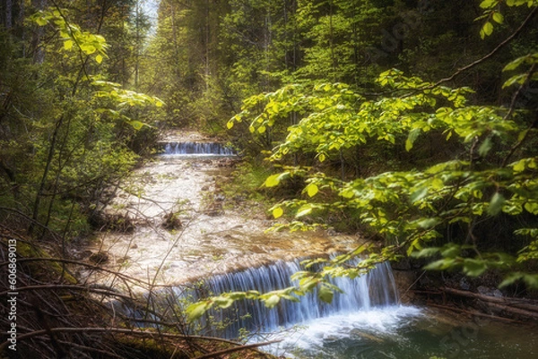Fototapeta Malerischer Gebirgsbach