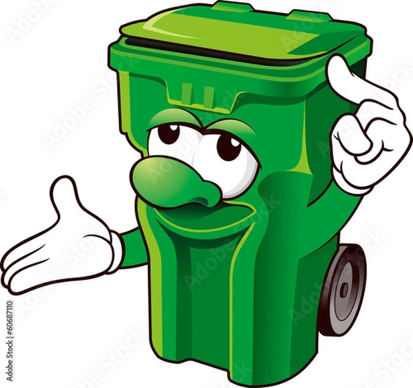 Obraz Wheelie bin