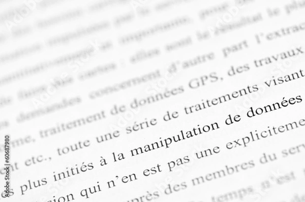 Fototapeta Lignes d'écriture