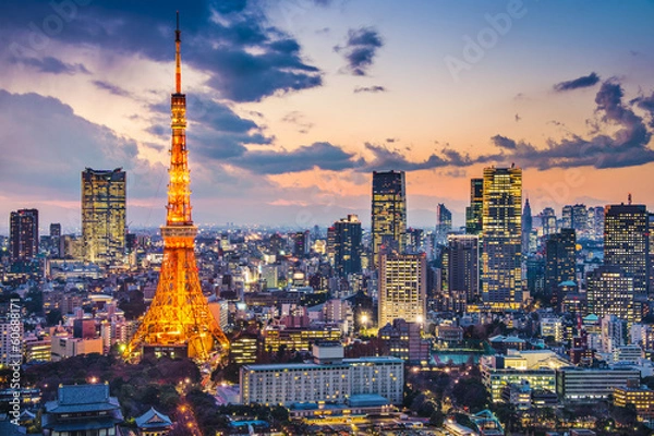 Obraz Tokio, Japonia w Tokyo Tower