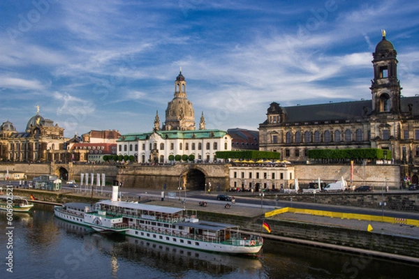 Obraz Drezno. Stare miasto i Łaba