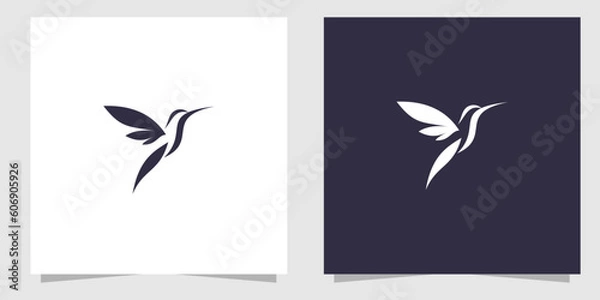 Obraz bird with leaf logo design