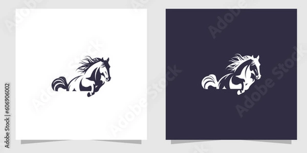 Obraz horse logo design template