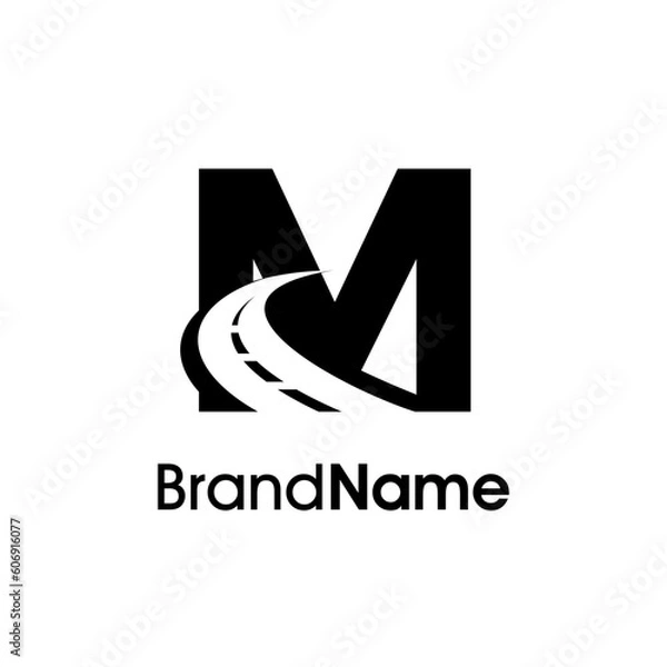 Obraz Simple Initial M Way Logo