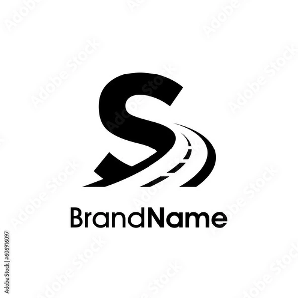 Obraz Simple Initial S Way Logo