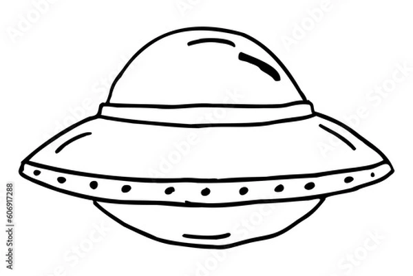 Obraz ufo illustration
