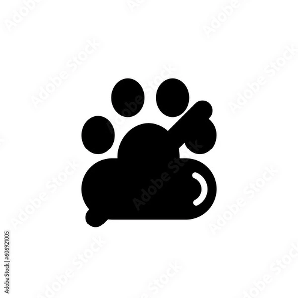 Fototapeta Animal Cat Dog Solid Icon