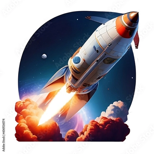 Obraz rocket in space
