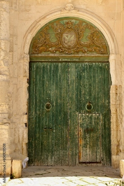 Obraz Green ancient door