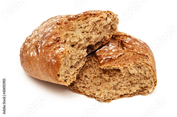 Fototapeta Fresh bread isolated