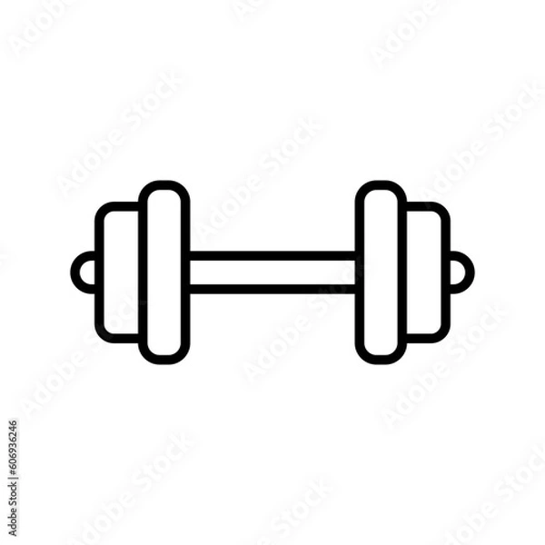 Fototapeta Dumbbell icon vector design templates simple and modern