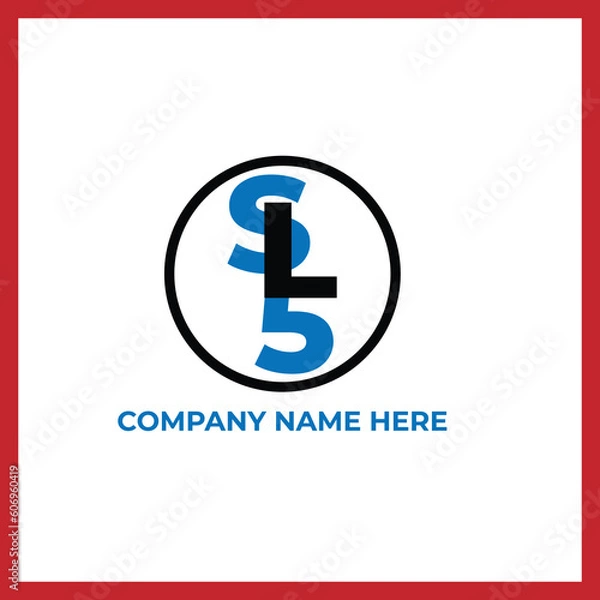 Fototapeta SL 5 Simple Logo Design
