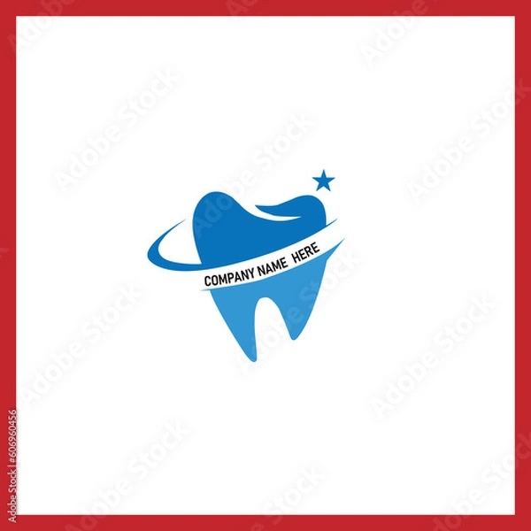 Fototapeta Two dental impressions on a white background with copy space