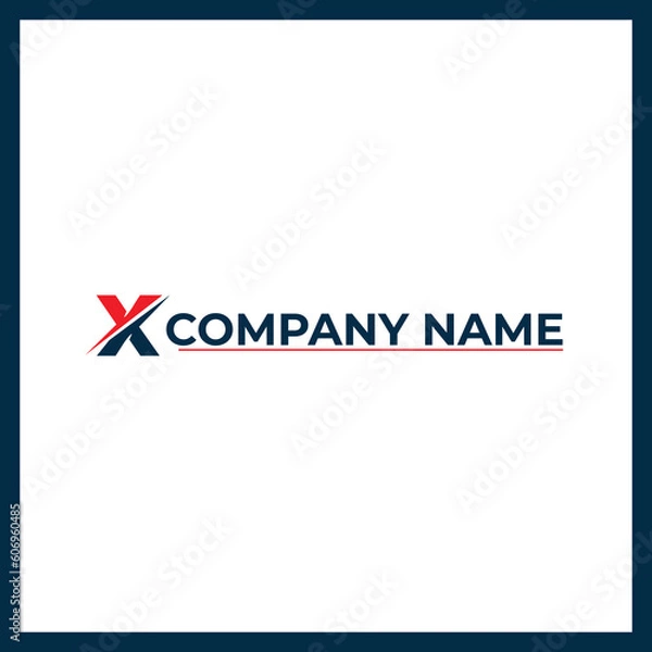 Fototapeta X Letter Abstract Creative Logo Design 2