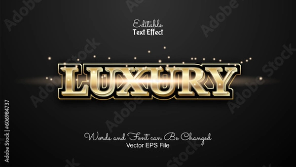 Fototapeta Luxury Editable Text Effect