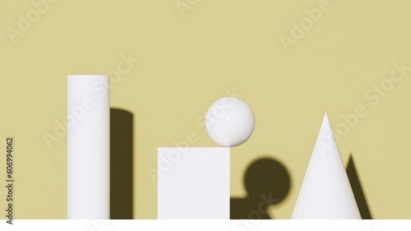 Fototapeta ADVERTISING SOLID GEOMETRY 3D