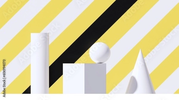 Fototapeta ADVERTISING SOLID GEOMETRY 3D