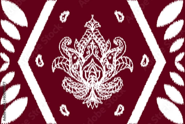 Obraz Motif ikat ornament geometric ethnic seamless pattern. Native Indian, Indonesian, Thai, Philippines style. Vector designed for clothing, fabric, carpet, textile, tile, wallpaper, home decor.