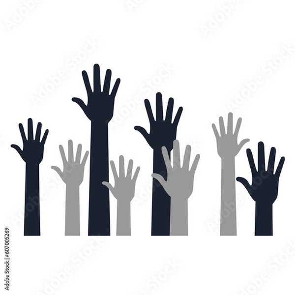 Fototapeta hands reaching for something isolated on transparent background. PNG