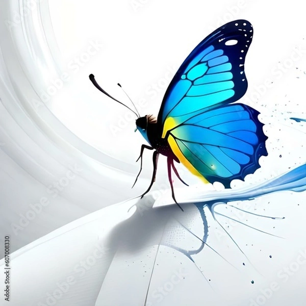 Obraz butterfly on a flower