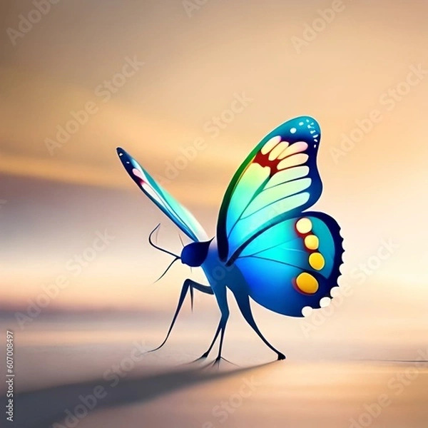 Obraz butterfly on a flower