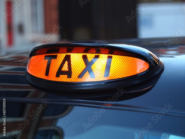 Fototapeta taxi sign