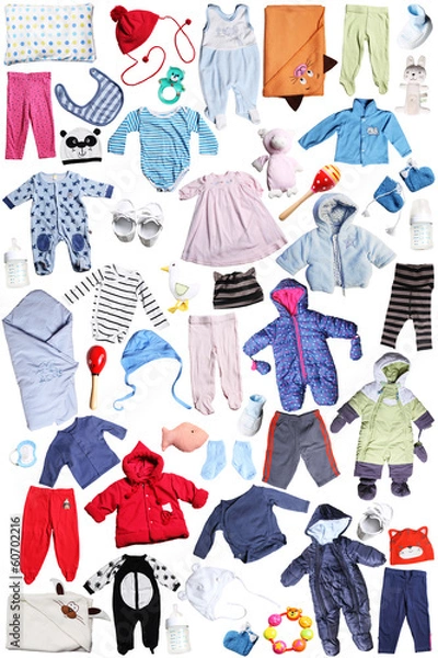 Obraz clothes and accessories  for children