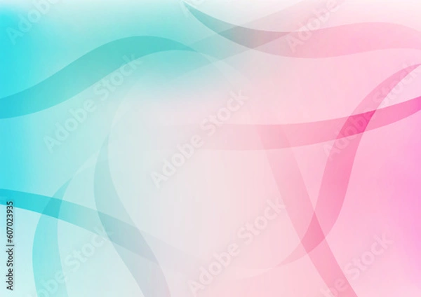 Fototapeta Smooth gradient line wave vivid colorful layer decoration background
