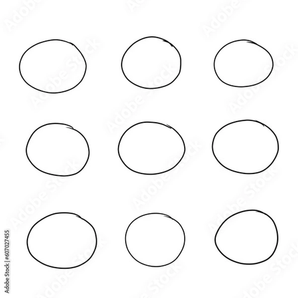 Fototapeta circle set,