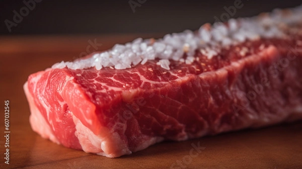 Obraz Delicious raw meat  Generative AI