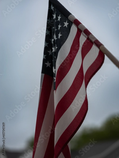 Obraz american flag in the wind
