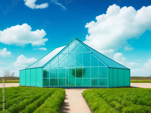 Obraz greenhouse with a greenhouse