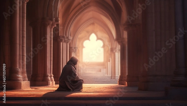 Fototapeta MAN PRAYING