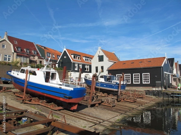 Obraz Bootshafen von Urk (Holland)