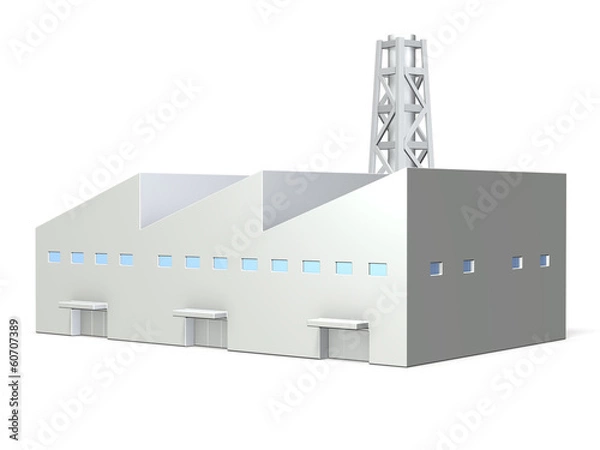 Fototapeta Miniature models of  factory