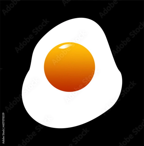 Obraz sunny side up egg vector design illustration