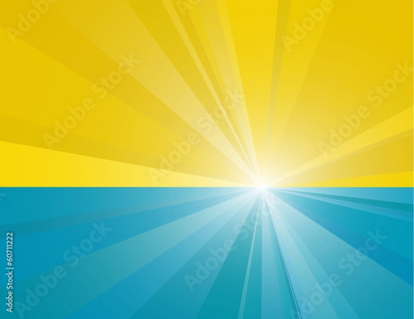 Fototapeta Sunrise. Abstract vector background.