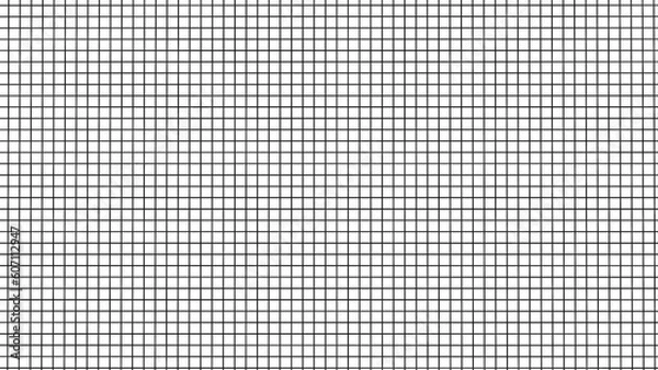 Obraz Perspective mesh background. Simple lines on a white background. 3D rendering