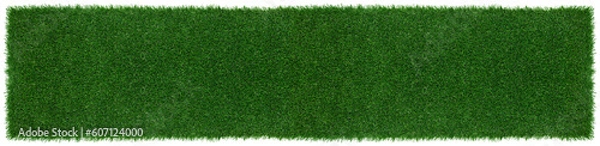 Fototapeta Meadow green grass surface. Turf blank top view background isolated on white. Template or Banner for gardening shop or online shopping, environmental concept