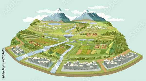 Obraz WATER INFOGRAPHIC