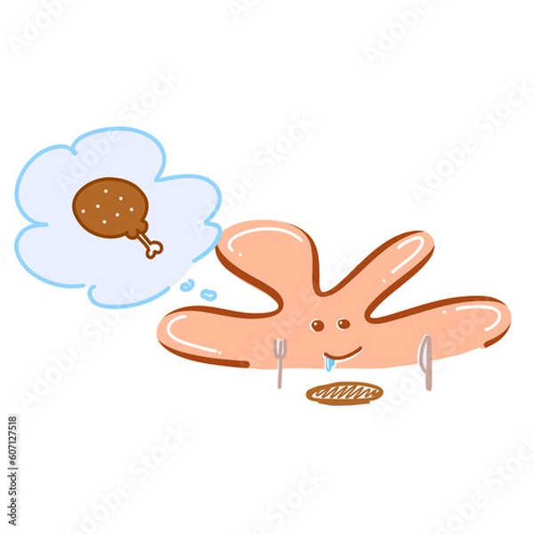 Obraz Orange chicken imagination