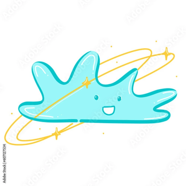 Obraz Light blue star 