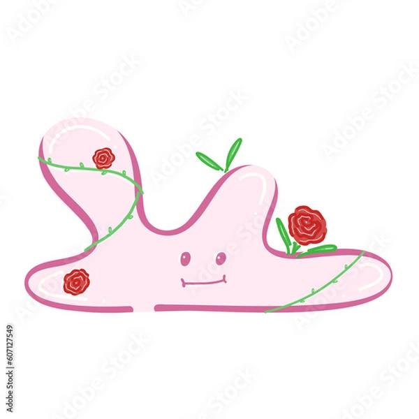 Obraz Pink with rose